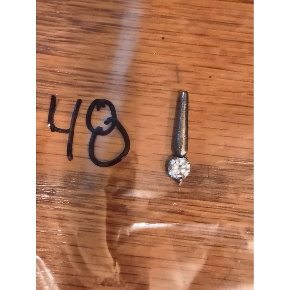 CN 925 Sterling Silver Round CZ Solitaire Tapered Drop Charm Pendant